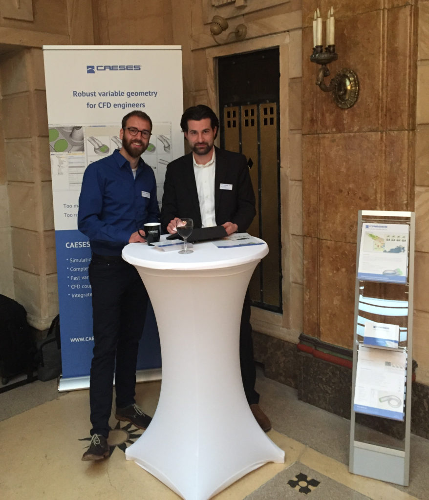 Mattia Brenner (left) from FRIENDSHIP SYSTEMS, meeting Johannes Ratz from the TU Darmstadt